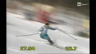 Alberto Tomba wins slalom Oppdal 1988 [upl. by Esojnauj]