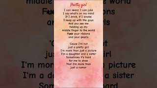 Pretty girl lyrics  Maggie Lindemann  lyrics relatable shorts [upl. by Wehhtam1]