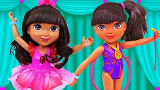 DORA THE EXPLORER Ballerina  Dora and Friends Gymnast Dolls Gymnastics Herman DjMullikin [upl. by Ettelocin]