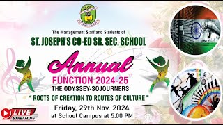 ST JOSEPHS COED SR SEC SCHOOL ANNUAL FUNCTION THE ODYSSEYSOJOURNERS [upl. by Ahselrak218]