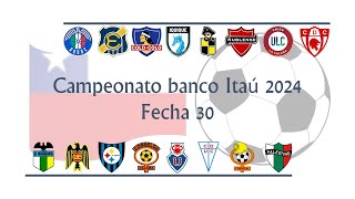 Campeonato chileno primera división 2024 Fecha 29 [upl. by Fortunato]