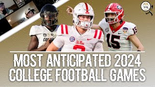 2024 College Football Schedule  Most Anticipated Games [upl. by Auqenahc220]