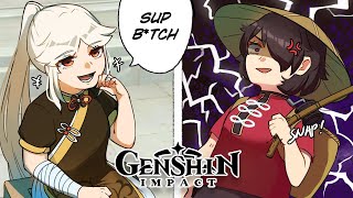 Childish Tensions Genshin Impact Comic Dub [upl. by Hertzfeld]