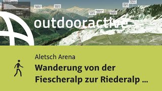 Wanderung in Aletsch Arena Wanderung von der Fiescheralp zur Riederalp via [upl. by Ahseihs]