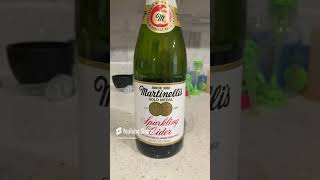 martinellis sparklingcider drink nonalcoholicdrink holidaydrink favoritedrink goodstuff [upl. by Isiah]