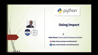 8 Using Import in Python [upl. by Kordula]