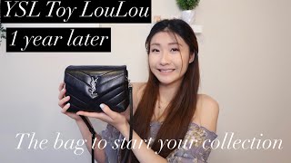 YSL TOY LOULOU 1 YEAR REVIEW  The bag to jumpstart your luxury collection [upl. by Bertelli]