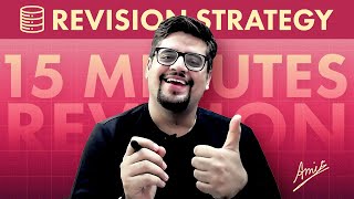 DBMS REVISION IN 15 MIN  HOW TO REVISE SUBJECTS EFFICIENTLY  GATE [upl. by Aener]