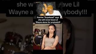 Karrine Steffans aka Super Head says LiL Wayne is 4Ever even if shes Married WITH HER CHEST🤣 [upl. by Ilek539]