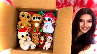 JOLLIEST HOLIDAY BEANIE BOO UNBOXING EVER [upl. by Weinstein]