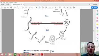 Nematoda  3  Ancylostoma duodenale [upl. by Parhe]