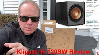 Klipsch R120SW Front Firing 12quot 400W Subwoofer Unboxing and Review Is it better than the R12SW [upl. by Airol]