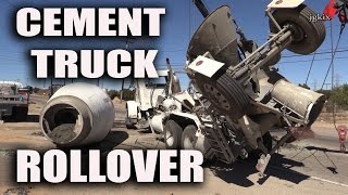 Cement Truck Rollover [upl. by Nawuq]