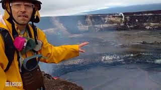 USGS Scientist Talks About Lava Lake in Halema‘uma‘u Crater [upl. by Obediah]