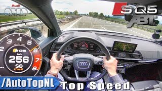 2018 Audi SQ5 ABT  256kmh AUTOBAHN POV TOP SPEED by AutoTopNL [upl. by Yddor658]