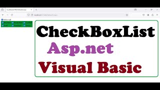 How to Select all items in checkboxList in ASPnet Visual Basic [upl. by Yekram522]