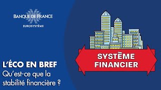 Questce que la stabilité financière   Banque de France [upl. by Cogan436]