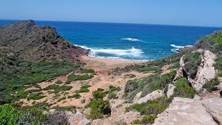 Cala Pilar em Menorca praia isolada a 45 minutos a pé [upl. by Elac]