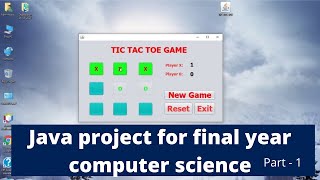 Tictactoe Game Project  Java project for beginners step by step in Hindi part 1 [upl. by Attolrac]