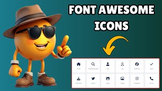 How to Use Font Awesome Icons in HTML 2024 [upl. by Fonzie]