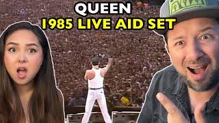 QUEEN 1985 Live Aid Full Set  REACTION [upl. by Ileray]