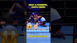 UNBELIEVABLE QUICK KNOCKOUT by Magsayo boxing knockoutpower boxingfight quickknockout [upl. by Ivan526]