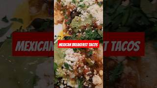 Mexican Breakfast Street Tacos with Chorizo🔥Steak foodreview mexico taco street breakfastfood [upl. by Nodal]