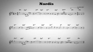 Nardis  Play along  Bb instruments [upl. by Ahse]