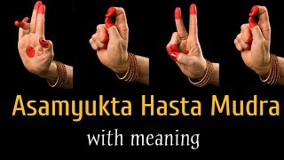 Asamyukta Hasta Mudras  Lesson 2  Single Hand Gestures with Meaning  Indian Classical Dance [upl. by Berl]