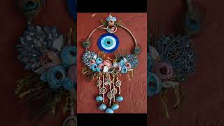 Evil eye wall hanging for wall decoration in festival season handmade homedecor flower evileye [upl. by Wadesworth]