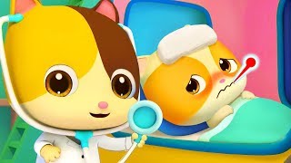 Gatito Timi Está Enfermo  Canción Infantil  Dibujos de Doctor   BabyBus Español [upl. by Rhpotsirhc]