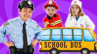 Wheels on the Bus  Doctor amp Policeman Song  Old McDonald  Nursery Rhymes amp Kids Songs [upl. by Ydnerb]