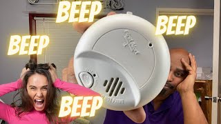 How to Turn Off a Smoke Alarm Smoke Detector Beeping Every 30 Seconds [upl. by Asinet951]