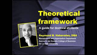 Theoretical framework  A guide for doctoral students [upl. by Rammus918]