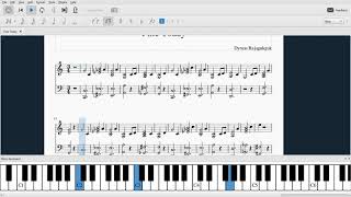 Piano Tutorial  Fine Today versi Asli dengan Partitur [upl. by Pineda]