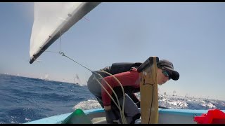 Optimist Tips On Gybing In Small Waves by Fletcher Walters [upl. by Namzed603]