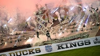 KISS  Rock and Roll All Nite  Dodger Stadium 25012014 LA Kings vs Anaheim Ducks [upl. by Ecirtaed]