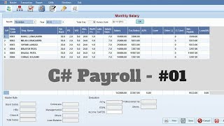 C  Mini Payroll Application  01 Make Own Payroll Software [upl. by Saberhagen]