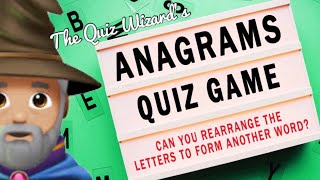 Anagrams Mini Quiz 2  The Quiz Wizard [upl. by Jemina564]