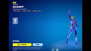 31924 FORTNITE ITEM SHOP NEW CLASSY EMOTE [upl. by Akenor]