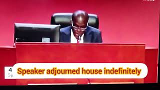 Speaker adjourns house sine die indefinitely [upl. by Lukasz]