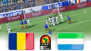 🔴CHAD vs SIERRA LEONE ⚽ CAF AFRICA CUP 2025 QUALIFIERS ⚽ FOOTBALL GAMEPLAY HD [upl. by Eeladnerb]