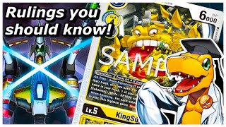 Raid KingSukamon and More Important BT11 Rulings  Digimon TCG [upl. by Yngiram]