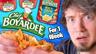 I ate Chef Boyardee every day for 1 Week [upl. by Arutnev]