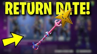 STAR WAND PICKAXE RETURN DATE in FORTNITE ITEM SHOP Star Wand Pickaxe Returning Season 2 [upl. by Lal980]