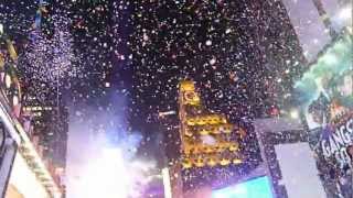 New Years Eve 2013 Countdown Ball Drop and Confetti Times Square New York City [upl. by Silva]