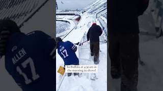 These Bills fans got free tickets for shoveling snow shorts nfl bills 49ers [upl. by Uticas]