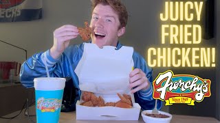 ASMR FRENCHYS FRIED CHICKEN MUKBANG [upl. by Curhan230]