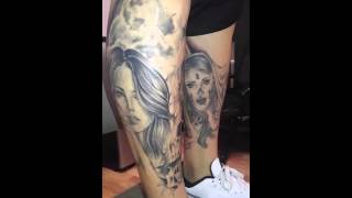 Black and Grey Chicano Style Tattoos [upl. by Ardnaed]