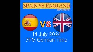 Euro Cup Final  Spain Vs England eurocup eurofinal footballtop Win Predictions headtohead [upl. by Drawyeh]